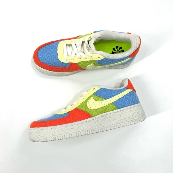 Air Force 1 LV8 Next Nature ‘University Blue/Vivid Green/Team Orange (GS) 6.5 - Picture 2 of 6